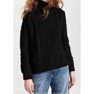 Nili Lotan Black Wool Cabled Hawthorn Sweater
XS